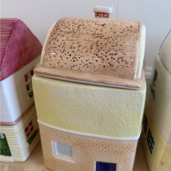 Vintage Village SET OF 4 Dry Good Jars - Picture 10 of 15